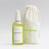 Desavery Garrigue Body Oil, 100 ml glass bottle. Each product comes in a white cotton linen drawstring bag to keep the product clean and for travel. 